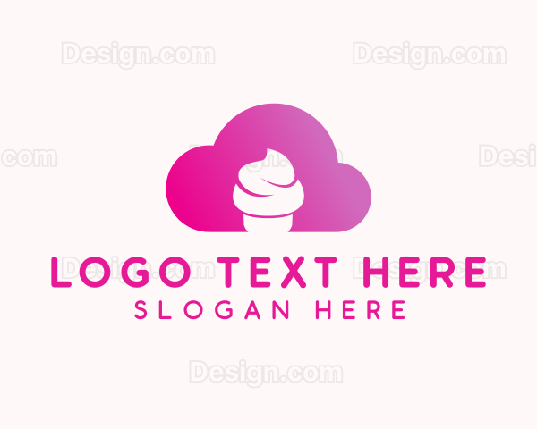 Cloud Cupcake Bakery Logo