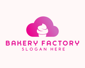 Cloud Cupcake Bakery logo design