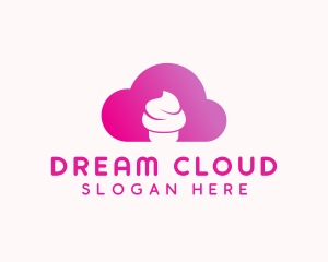 Cloud Cupcake Bakery logo design