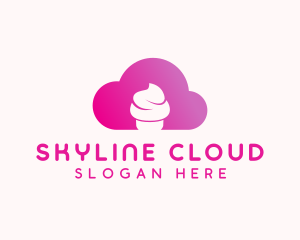 Cloud Cupcake Bakery logo design