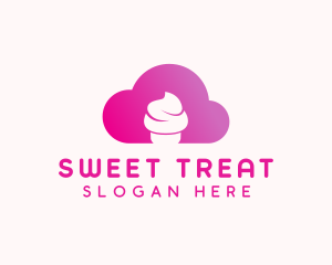 Cloud Cupcake Bakery logo design