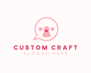 Customer Support Chat logo design