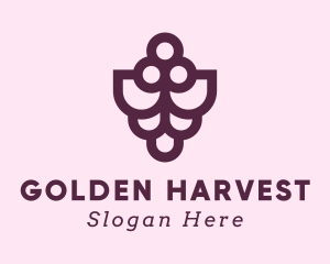 Grape Winery Farm logo design