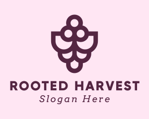 Grape Winery Farm logo design