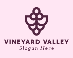 Grape Winery Farm logo design