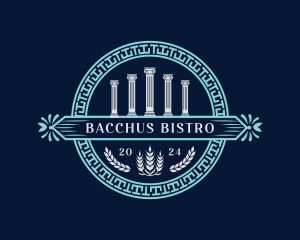 Greek Column Pillar Ornament logo