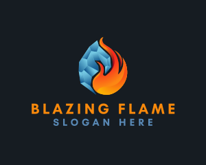 Fire Ice Ventilation logo design