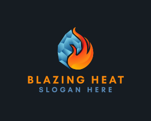 Fire Ice Ventilation logo design