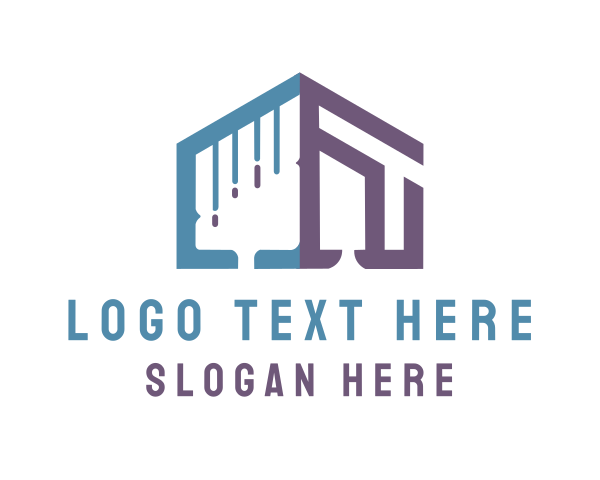 Brushing logo example 4