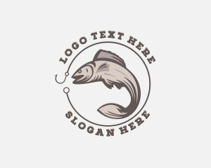 Fisherman Hook Fishing logo