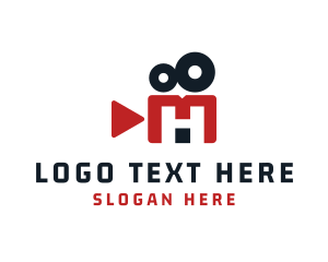 Cinematography - Film Production Letter H logo design