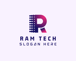 Generic Tech Letter R logo design