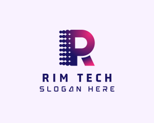 Generic Tech Letter R logo design