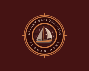 Seafarer Sailboat Compass logo design