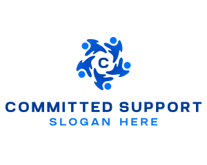 Community People Support logo design