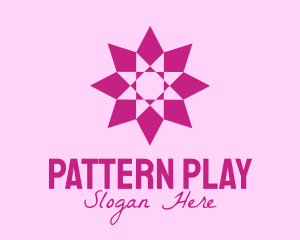 Pink Geometrical Star  logo