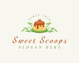 Sweet Pudding Dessert logo design