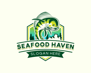 Fish Seafood Fishing logo design