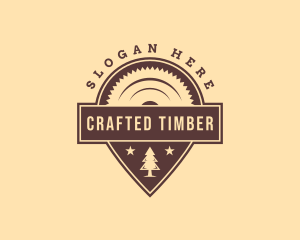 Circular Saw Tree Carpentry logo design