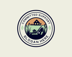 Lawn Care House Garden logo design