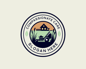 Lawn Care House Garden logo design