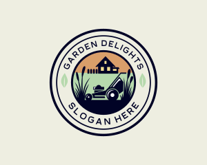 Lawn Care House Garden logo design