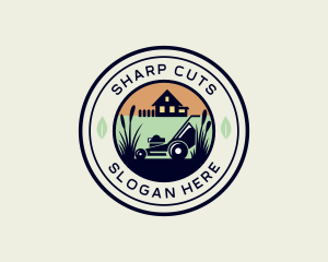 Lawn Care House Garden logo design