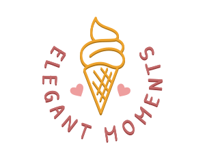 Ice Cream Snack Logo