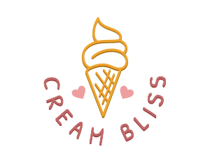 Ice Cream Snack logo design