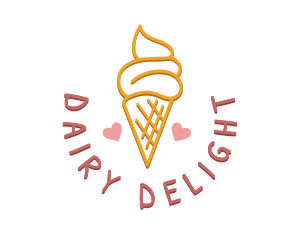 Ice Cream Snack logo design