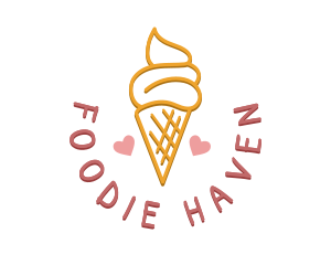 Ice Cream Snack logo design