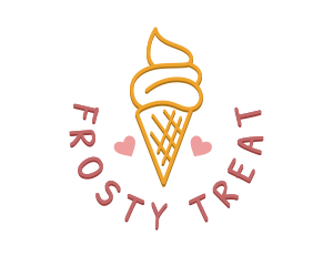 Ice Cream Snack logo design