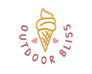 Ice Cream Snack logo design