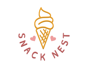 Ice Cream Snack logo design