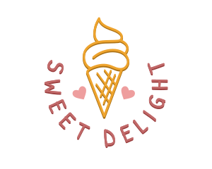 Ice Cream Snack logo design