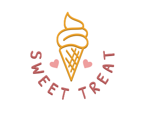 Ice Cream Snack logo design