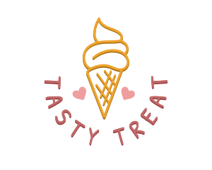 Ice Cream Snack logo design