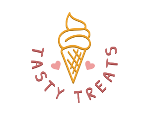 Ice Cream Snack logo design