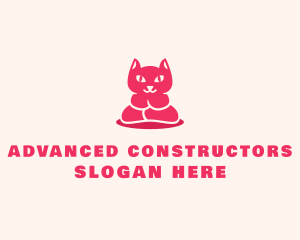 Yoga Cat Guru logo design