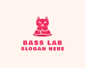 Yoga Cat Guru logo design