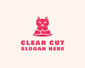 Yoga Cat Guru logo design