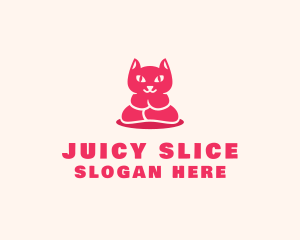 Yoga Cat Guru logo design