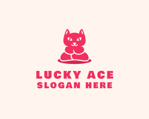 Yoga Cat Guru logo design