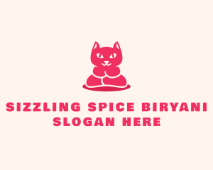 Yoga Cat Guru logo design