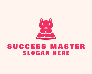 Yoga Cat Guru logo design