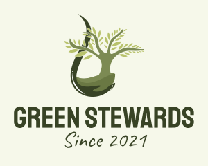 Green Tree Droplet  logo design