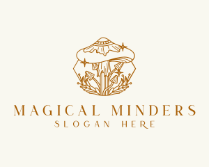 Healing Magic Mushroom logo design