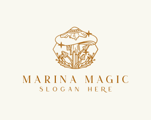 Healing Magic Mushroom logo design