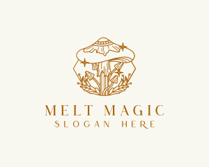 Healing Magic Mushroom logo design