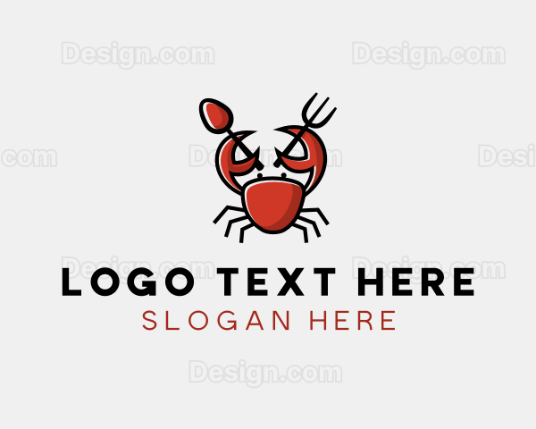 Crab Seafood Restaurant Logo